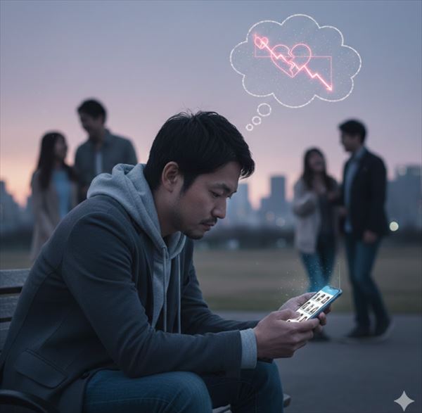 マッチングアプリ 心折れる男